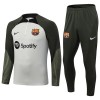 FC Barcelona Quarter Zip Gray Version Trainings Sweatshirt Pak 2023-24